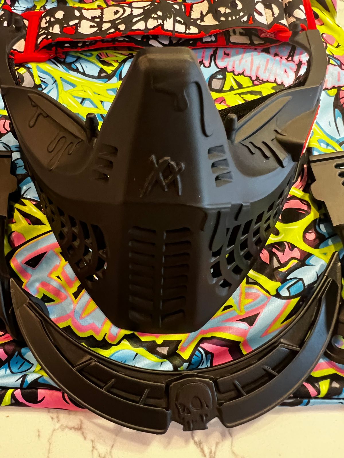 SUPER DEAD SUNDAZE MASK BOTTOMS & EARS GOGGLE STRAP & MASK BAG NEW