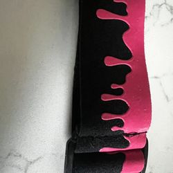 ENEMY OF THE STATE & TWISTER COLLABORATION GOGGLE STRAP BLACK & PINK NEW!!!