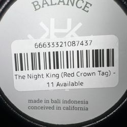 HORMESIS HEADBAND “NIGHT KING” (RED CROWN TAG) 11/11 NEW