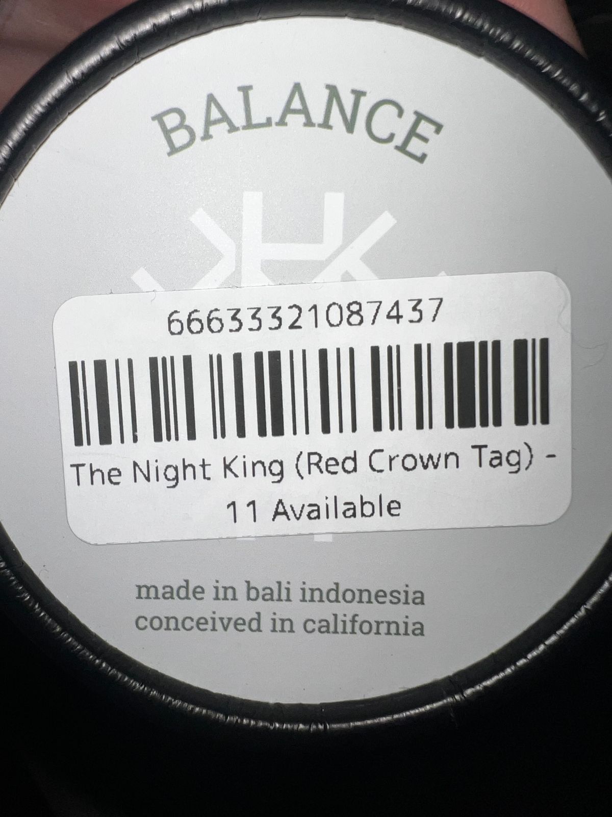 HORMESIS HEADBAND “NIGHT KING” (RED CROWN TAG) 11/11 NEW