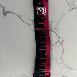 ENEMY OF THE STATE & TWISTER COLLABORATION GOGGLE STRAP BLACK & PINK NEW!!!