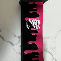 ENEMY OF THE STATE & TWISTER COLLABORATION GOGGLE STRAP BLACK & PINK NEW!!!