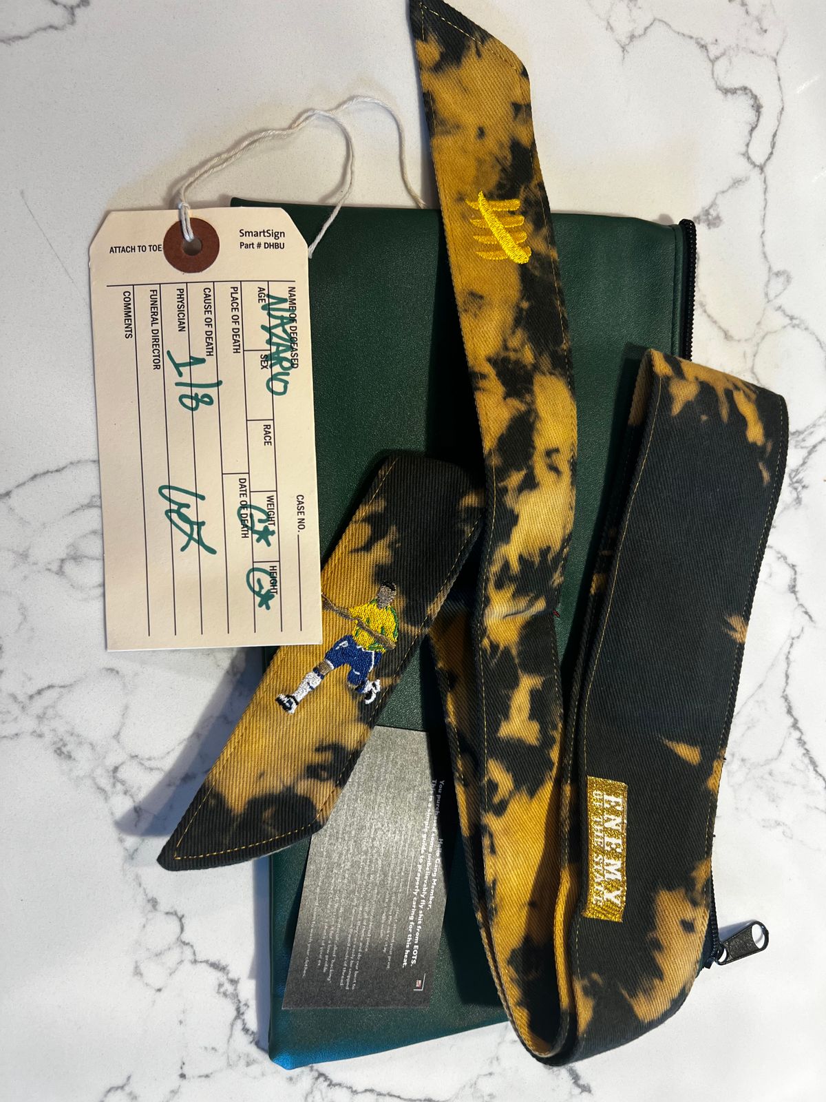 ENEMY OF THE STATE HEADBAND “NAZARIO” 1/8 Gold tag/ Gold Hash. NEW