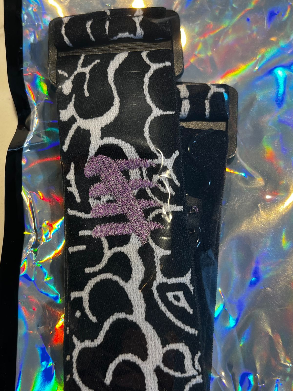 ENEMY OF THE STATE GRAFFITI STRAP 3M PURPLE REFLECTIVE 