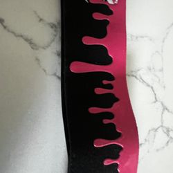 ENEMY OF THE STATE & TWISTER COLLABORATION GOGGLE STRAP BLACK & PINK NEW!!!
