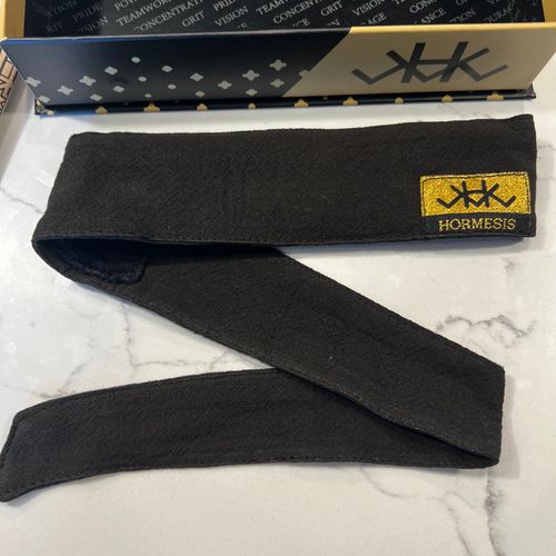 HORMESIS MIDNIGHT SERIES BLACK 11/11 GOLD TAG NEW HEADBAND 