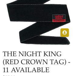 HORMESIS HEADBAND “NIGHT KING” (RED CROWN TAG) 11/11 NEW