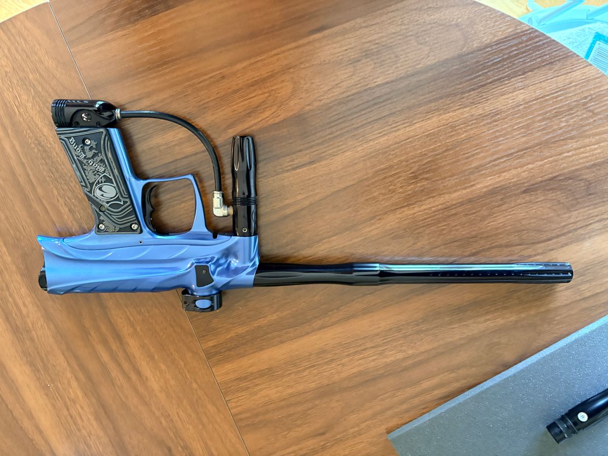 Bob Long Marq Closer, custom blue anodized finish