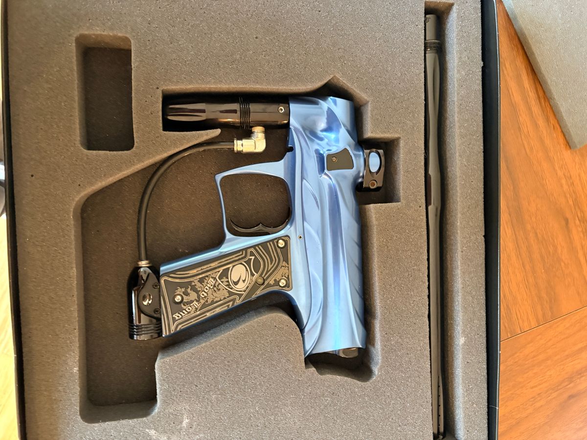 Bob Long Marq Closer, custom blue anodized finish