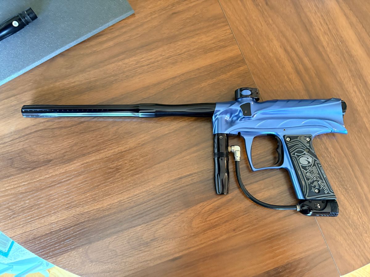 Bob Long Marq Closer, custom blue anodized finish