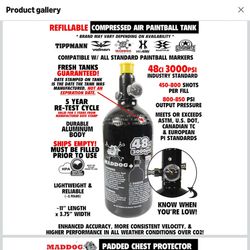 Maddog Tippmann Cronus Tactical Protective Paintball Gun Marker Starter Package