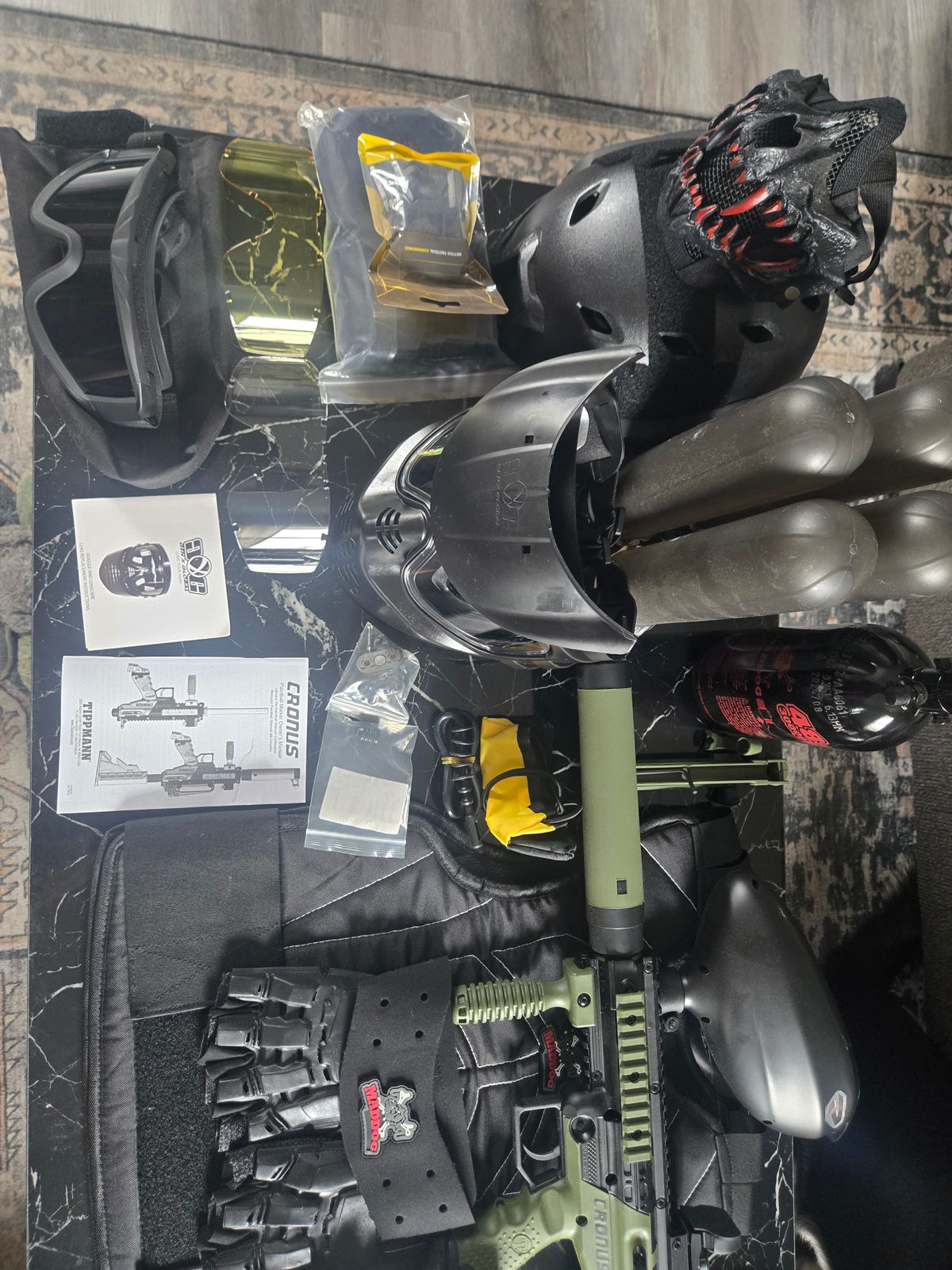 Maddog Tippmann Cronus Tactical Protective Paintball Gun Marker Starter Package