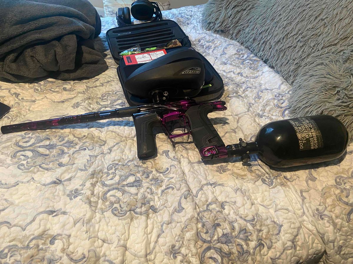 Planet Eclipse lv2 (Dark matter print), dye rotor r2, ninja sl2 with pro v3 reg