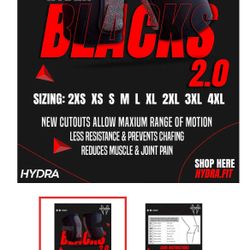 Hydra Blacks 2.0 Knee Pads