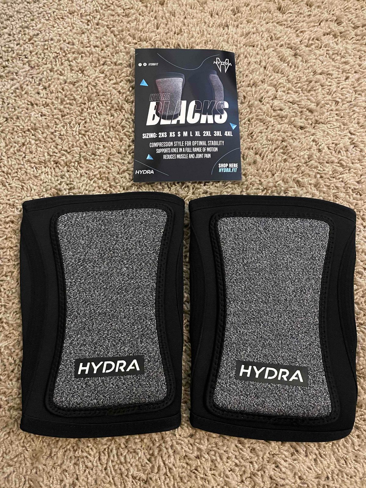 Hydra Blacks Knee Pads
