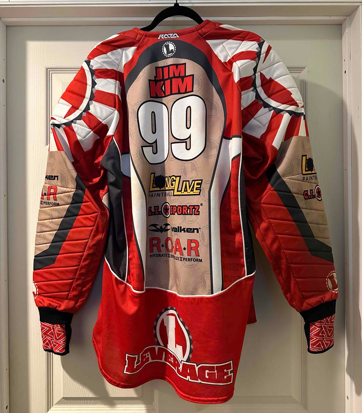 Leverage Red Rising Sun Jersey - #99 Jim Kim