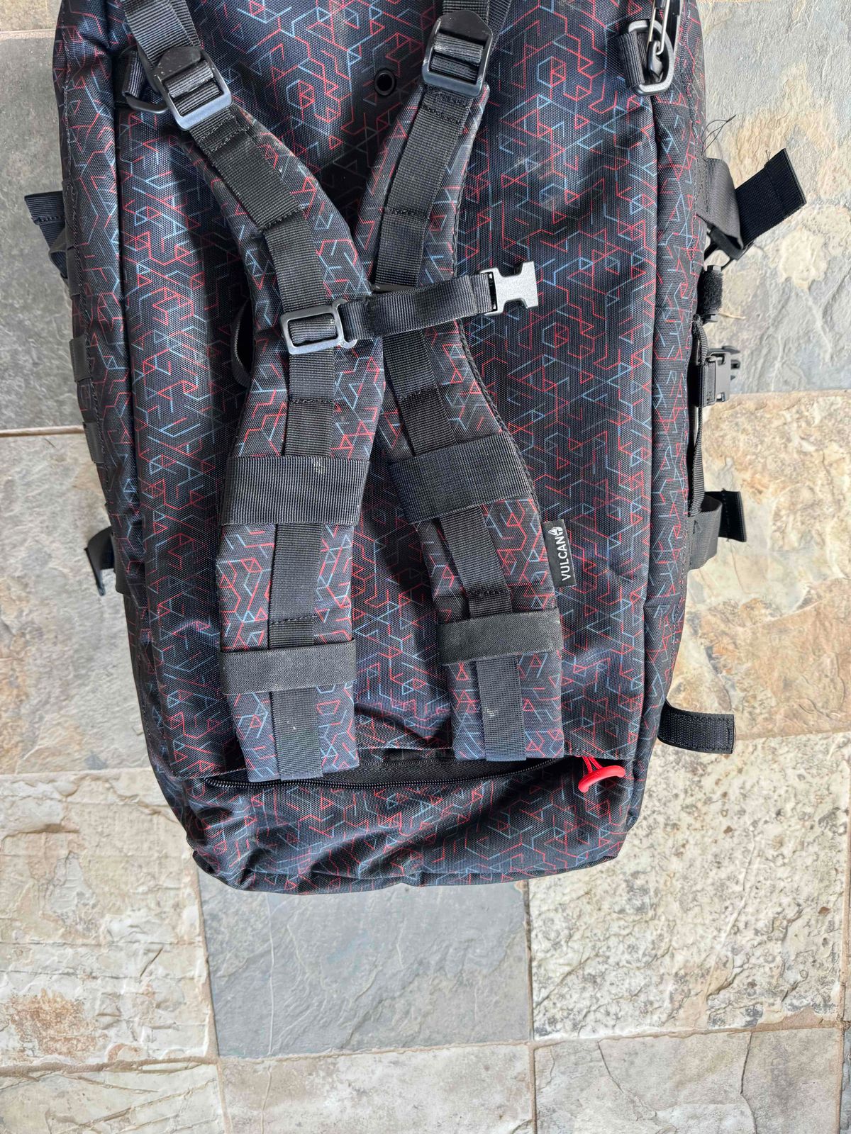 Vulcano Fire 2.0 Expand Backpack - Red/Gray