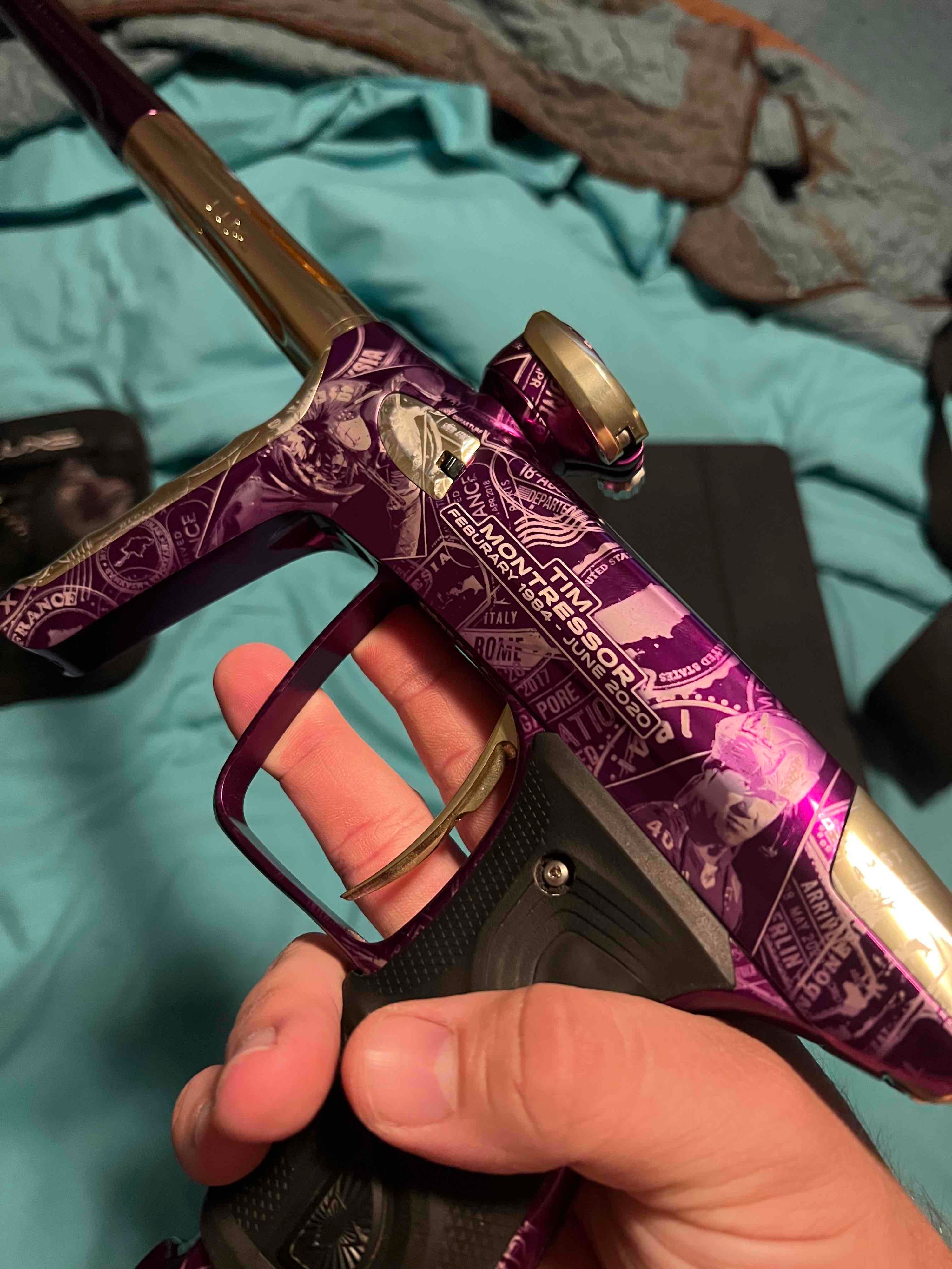 Tim montressor DLX TM40 misprint with mech frame | Paintball Vault