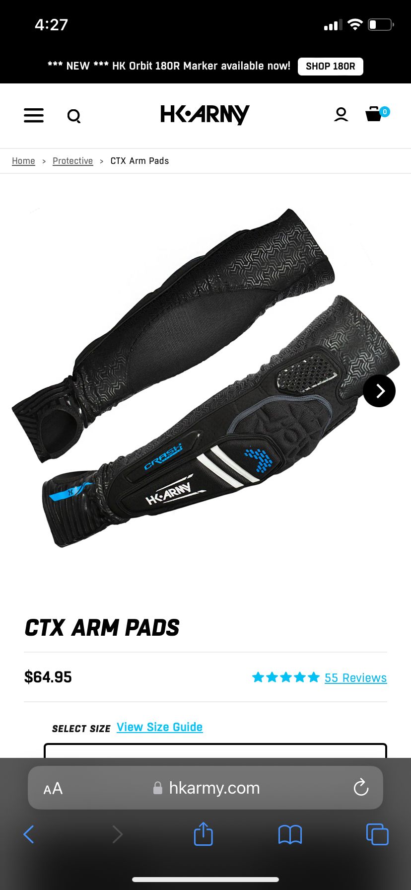 HK CTX Arm Pads