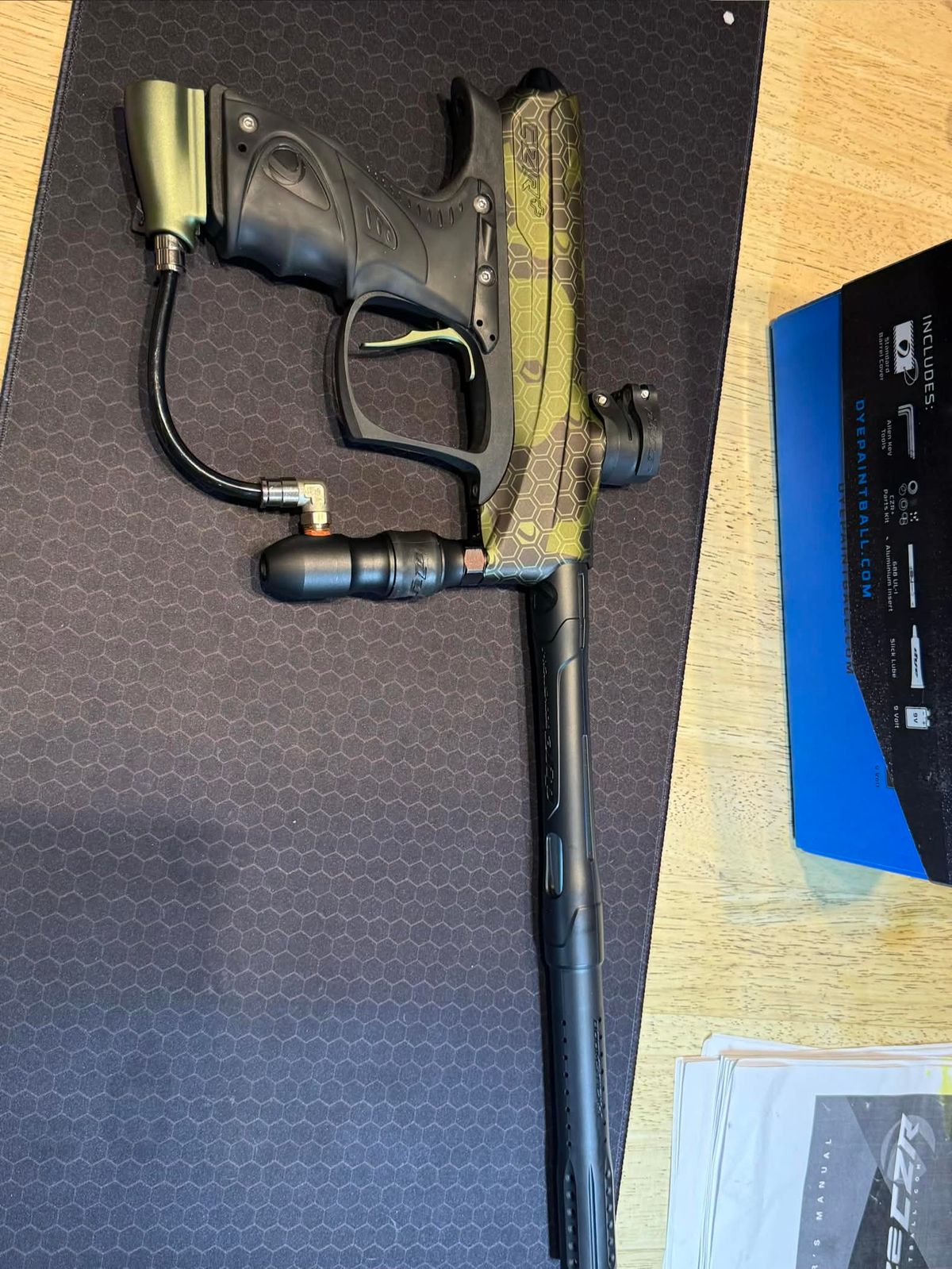 Dye CZR+ in HyperCam Olv Dst. Lightly used.