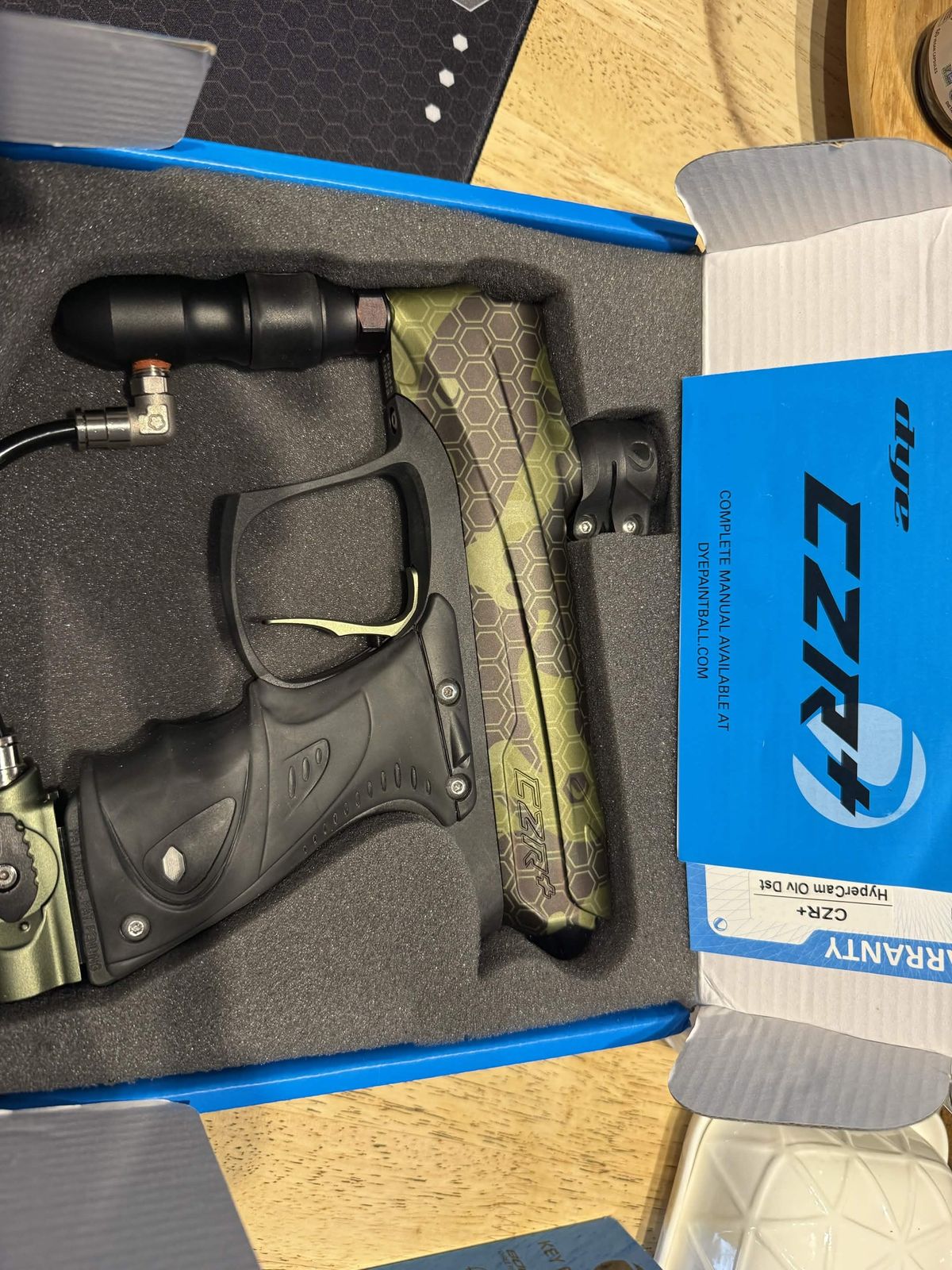 Dye CZR+ in HyperCam Olv Dst. Lightly used.