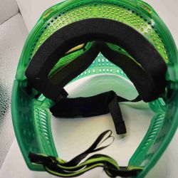 Custom clear dyed neon green with yellow lense