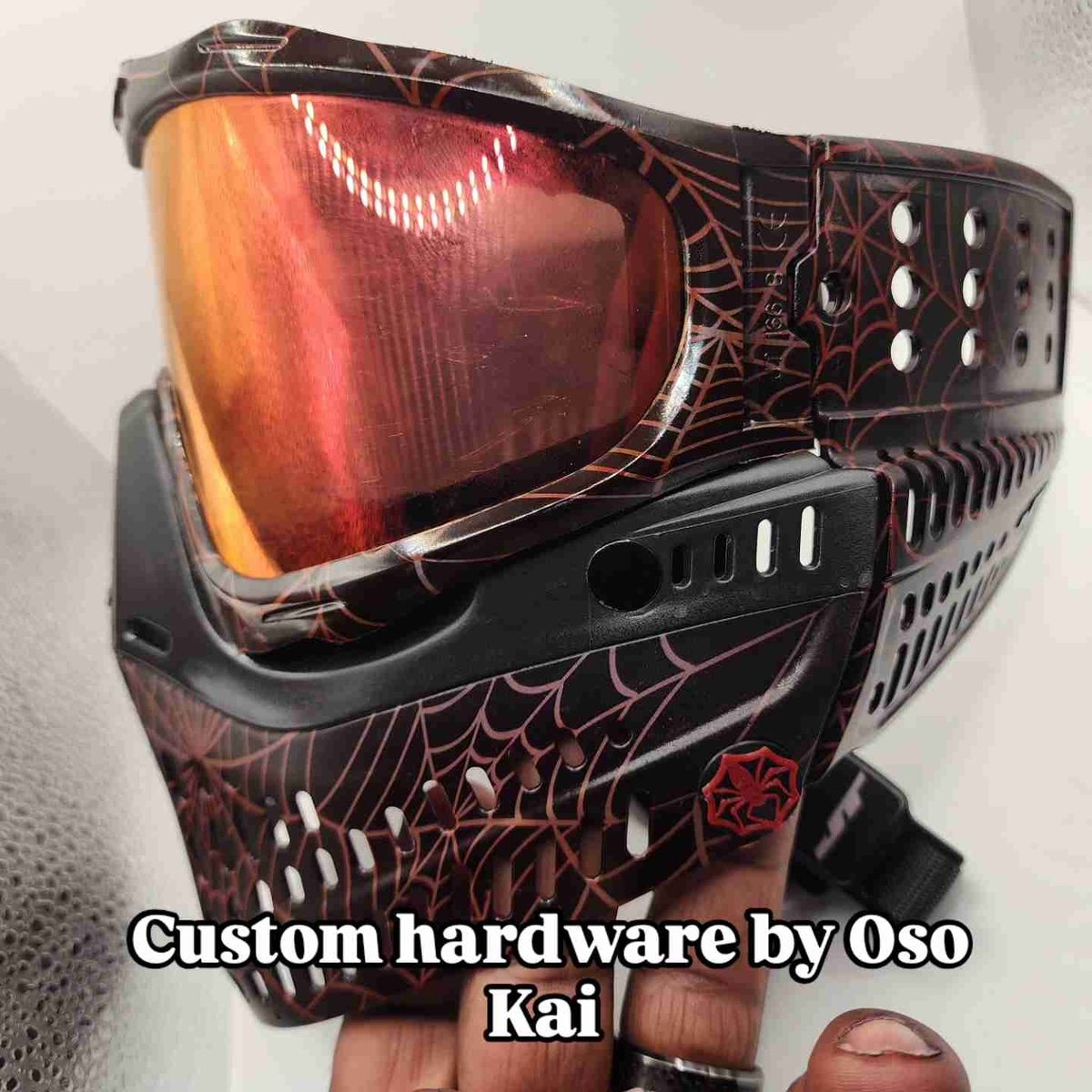 Custom Red Widow custom mask with G1 foam 