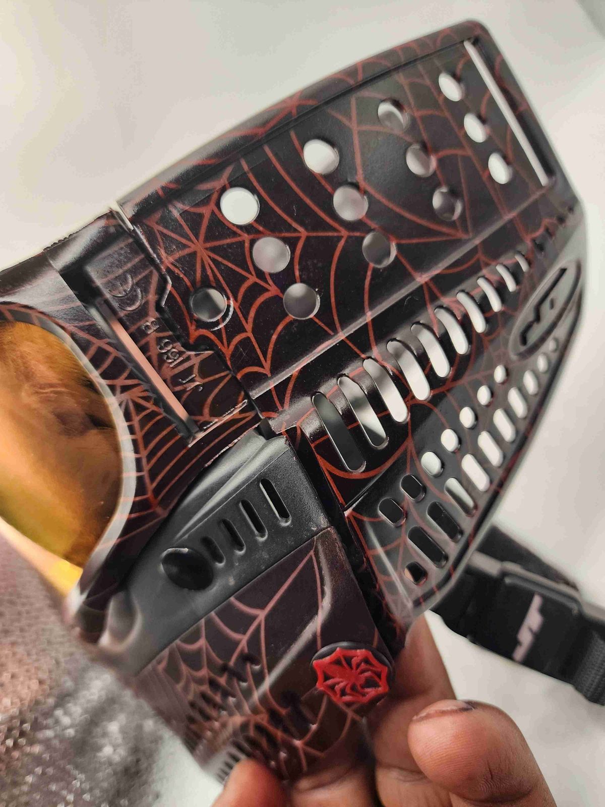 Custom Red Widow custom mask with G1 foam 