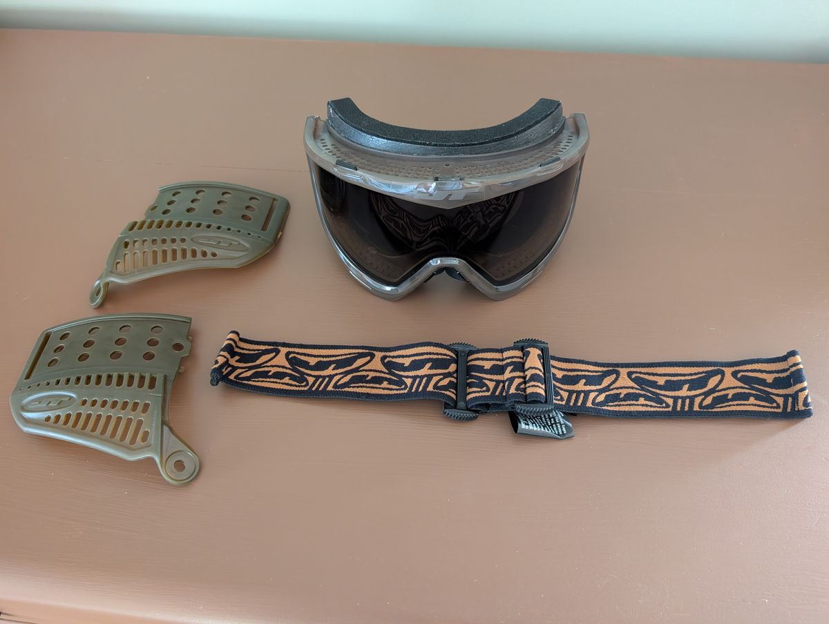 Jt proflex LE brown ice frames w/ lens, ears and strap NEW