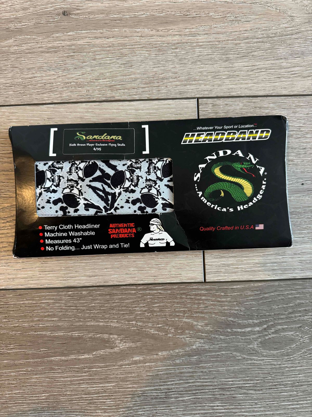 Keith Brown Player Exclusive Flying Skulls Sandana Headband