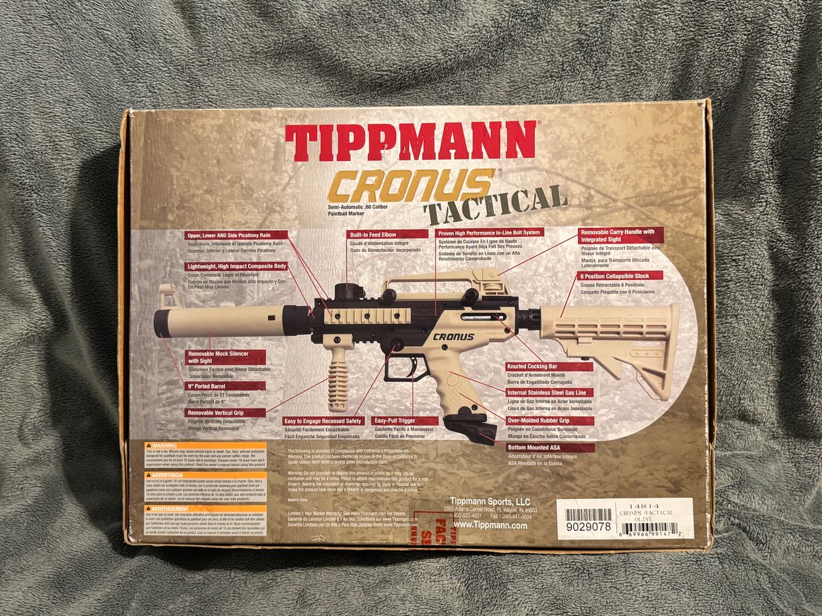 Tippman Cronus Tactical Gun and Accesories