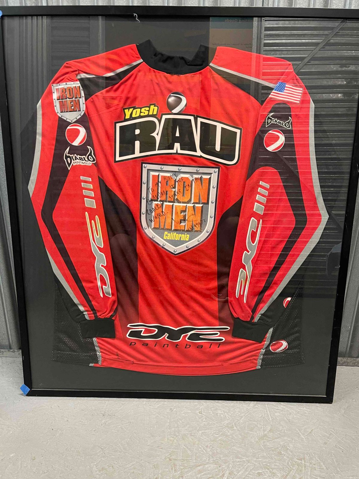 Framed Yosh Rau Ironmen Jersey
