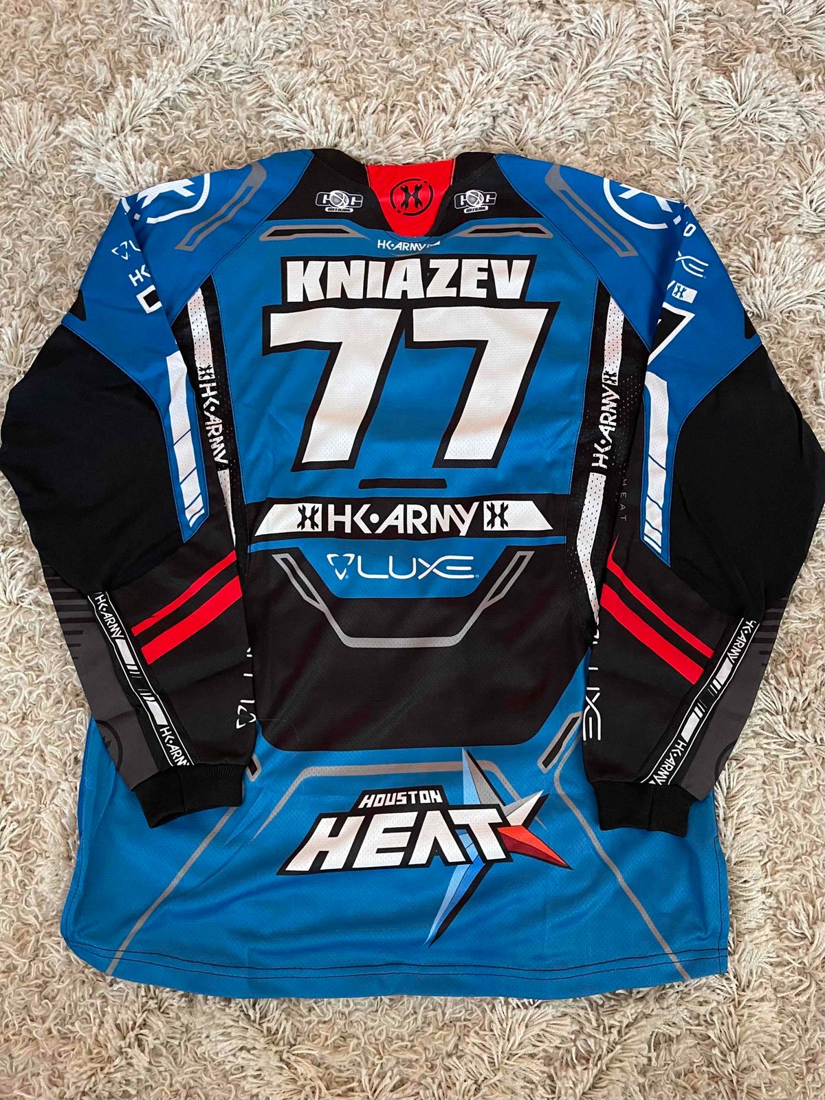 Mishka Kniazev 2023 Houston Heat Away Jersey