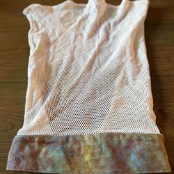 White GMesh scintilla - rainbow
