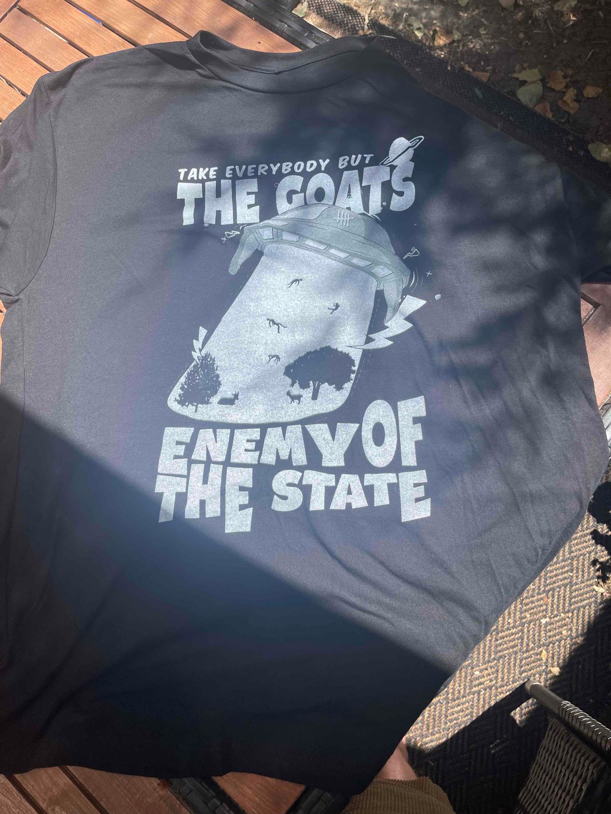Enemy of the State GOAT XL shirt (never tried on) MSRP