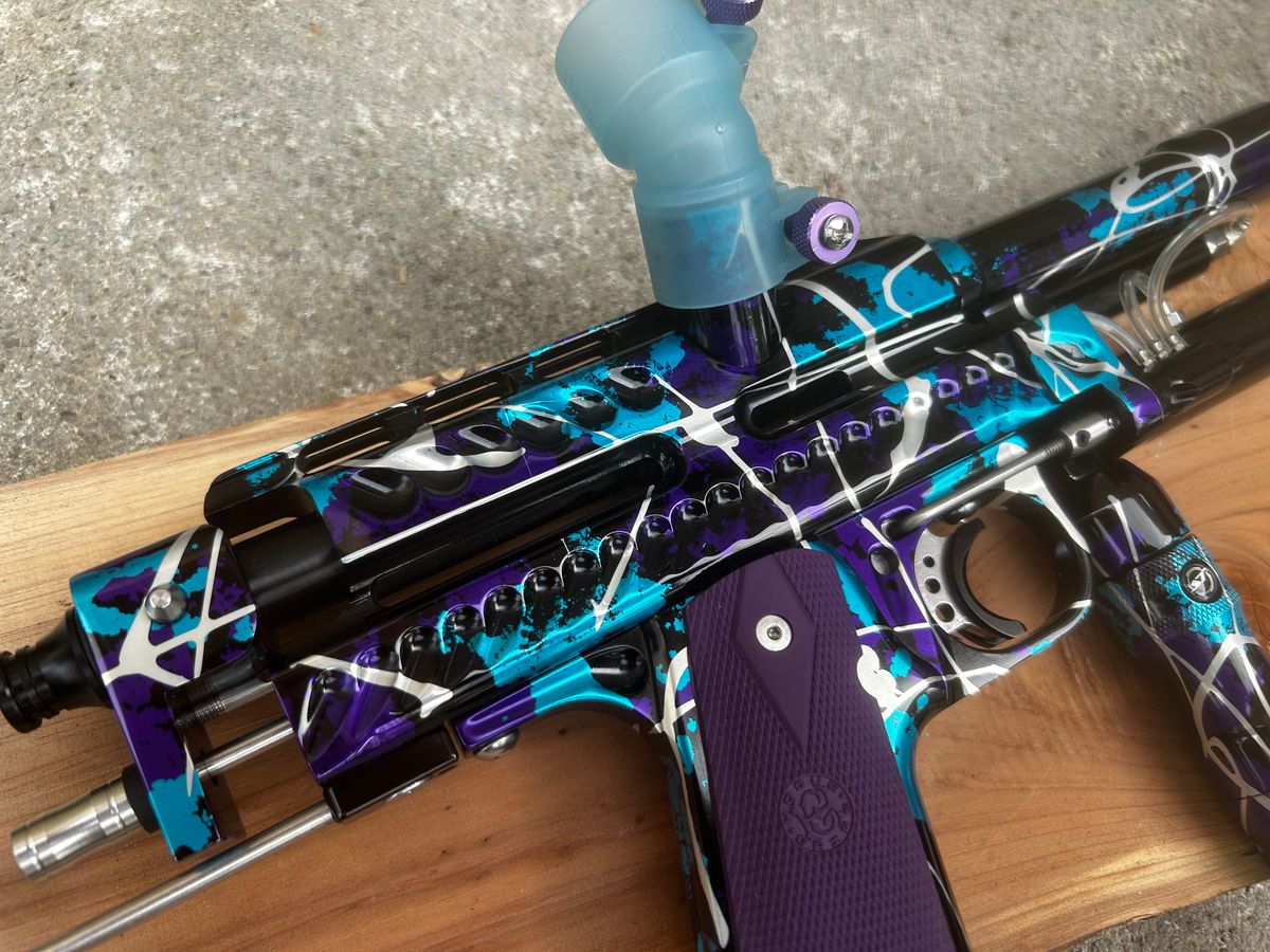 Angry Paintball Teardrop Autococker w/ Shocktech parts (brand new)