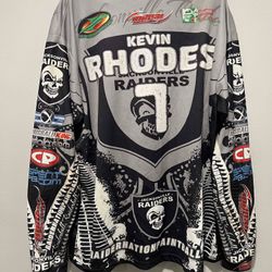 OG JACKSONVILLE RAIDERS JERSEY XXL RHODES 7