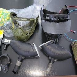 Vintage guns and gear for two.