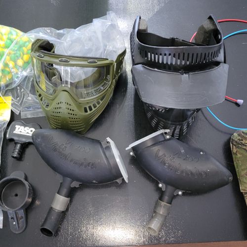 Vintage guns and gear for two.