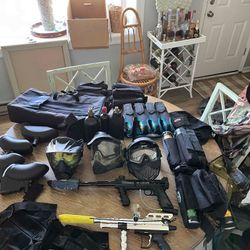 2 guns and eqiupment 