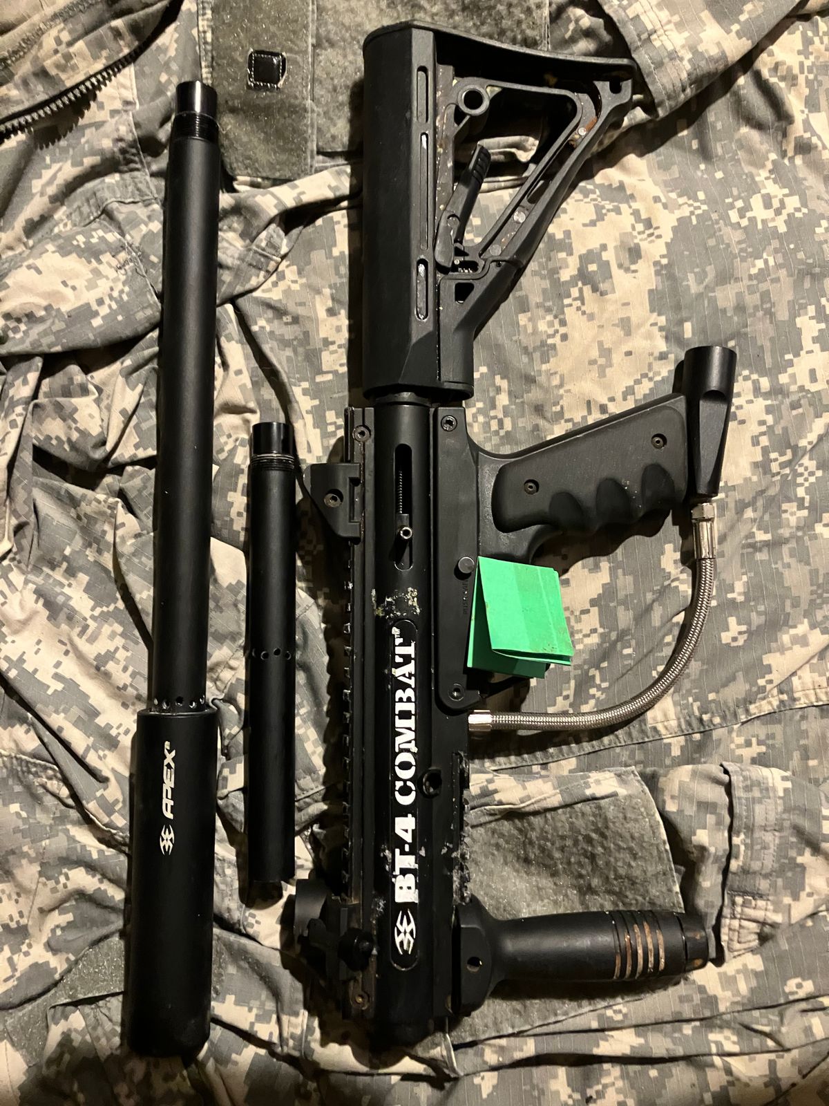 Excellent condition paintball equipment including markers
