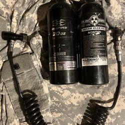 Excellent condition paintball equipment including markers