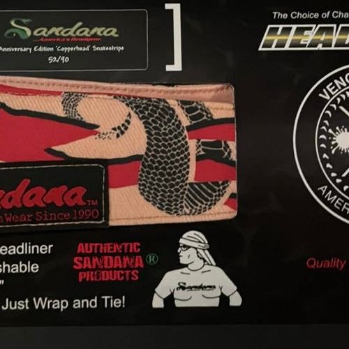 Sandana - Copperhead Snakeskin Headband Limited Edition