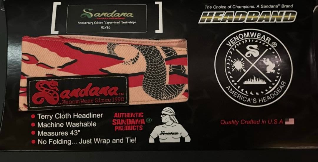 Sandana - Copperhead Snakeskin Headband Limited Edition