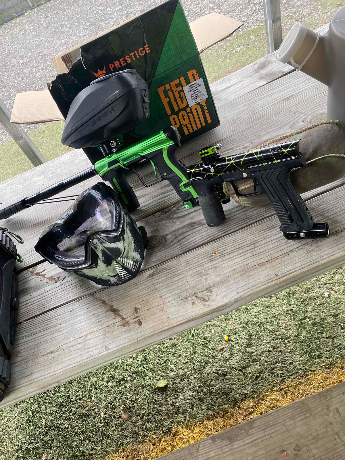 My markers and tank set up