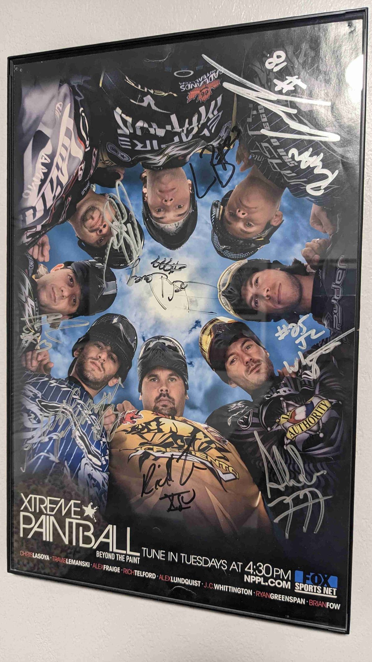 Xtreme Paintball Fox Show Signed Poster