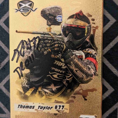 Thomas Taylor Signed Metal Card