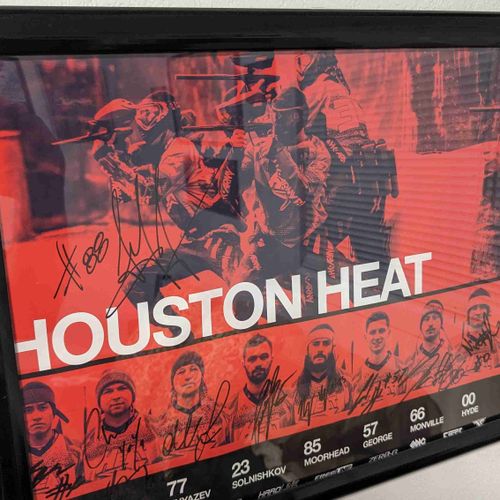 Houston Heat Signed poster
