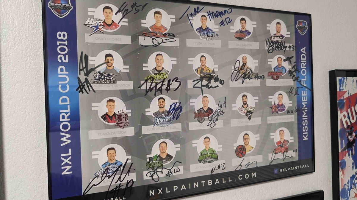 2018 NXL World Cup signed poster