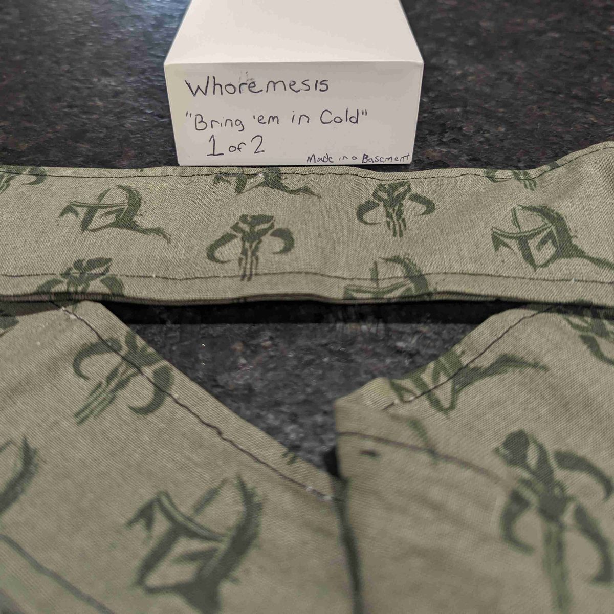 Whoremesis "Bring 'em in Cold" Custom 1/2 Mandalorion Headband 